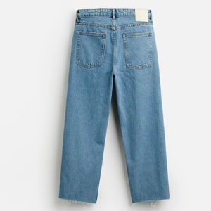 Pantalon décontracté coupe droite pour homme 2025 – Jean en denim coupe classique personnalisé pour homme – Prix de gros – Jean en denim bleu pour homme - Product Image 6