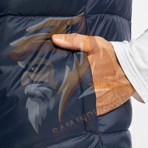 Chalecos Acolchados Personalizados con Logotipo, de Poliéster Grueso y Cálido, Sin Mangas, para Hombre, Estilo Nuevo, Chaqueta Acolchada Sin Mangas para Hombre - Product Image 5