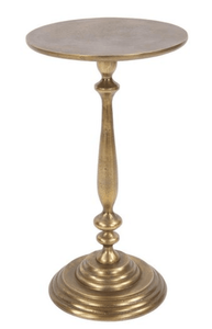 Modern Luxury <b>Gold</b> <b>Round</b> Pedestal Coffee <b>Table</b> Metal Accent Side <b>Table</b> for Villa Living Room Home Decor - Product Image 2