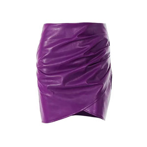 Nouvelle conception, service OEM, jupes en cuir pour femmes, qualité supérieure, légères, faible MOQ, jupes en cuir pour femmes - Product Image 1