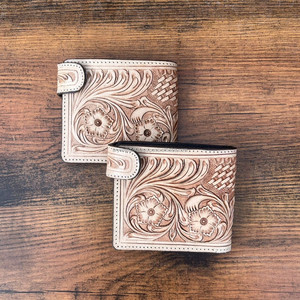 Cartera minimalista al por mayor con tarjetero, cartera Superfina de piel auténtica, cartera plegable para hombre con magnetismo - Product Image 2