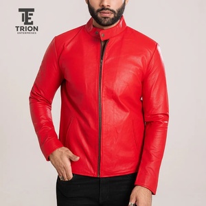 Veste en cuir véritable pour homme, tendance, design personnalisé, style décontracté, fermeture éclair, haute qualité, nouvelle collection, en peau de mouton - Product Image 4