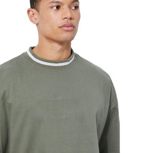 T-shirts Homme Oversize à Épaules Tombantes et Coupe Courte, 100% Coton Respirant Anti-Plis, Style Décontracté, Meilleur Prix – Répondant à la Demande Client - Product Image 3