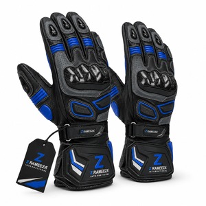 Guantes de Motociclismo Alpha Racing Personalizados, Transpirables, de Cuero, con Pantalla Táctil, para Exteriores, Unisex, Protección Completa para los Dedos, Impermeables - Product Image 4