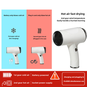 New Wireless <b>Portable</b> <b>AC</b> Motor Plastic Hair Dryer 1800W High Power 3-Speed Negative Ion Battery-Powered Household Travel - Product Image 5