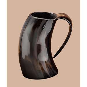 Jarra de Cerveza Vikinga Hecha a Mano de Estilo Medieval, Taza para Beber de Cuerno de Búfalo Natural, Artículo de Regalo Disponible a un Precio Razonable - Product Image 4