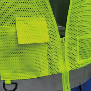 เสื้อกั๊กนิรภัยสะท้อนแสงแบบปรับได้สำหรับการทำงานทั้งกลางวันและกลางคืน เพิ่มความปลอดภัยในการมองเห็น - Product Image 5