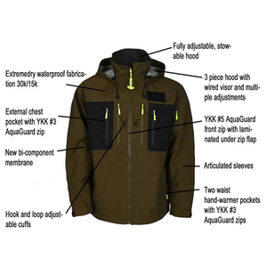 Conjunto de Uniforme de Senderismo Impermeable de Alto Rendimiento con Parches Reforzados en los Codos, Chaqueta y Pantalón para Caza, Ropa Deportiva para Exteriores con MOQ Bajo - Product Image 5