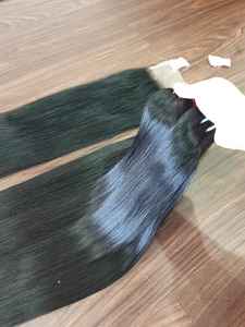 100% Remy Camboyano de alta calidad, trama de piel recta Natural, paquete crudo sin procesar, extremos súper dobles dibujados, onda alineada con cutícula - Product Image 2