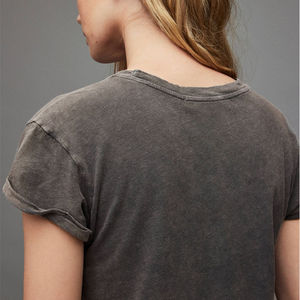 Women's Oversized Color Block Crew Neck T-Shirt Loose Fit Short Sleeve <b>Patchwork</b> Jersey Cotton Casual <b>Top</b> - Product Image 6