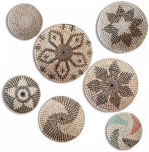99 GOLD DATA Panier mural décoratif moderne en jonc de mer naturel, tressé à la main, taille personnalisée, écologique - Product Image 2