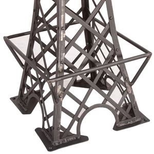 Mesa de Bar Estilo Torre Eiffel, Industrial, de Metal y Madera, con Altura Ajustable y Tablero Redondo de Madera de Mango - Product Image 3