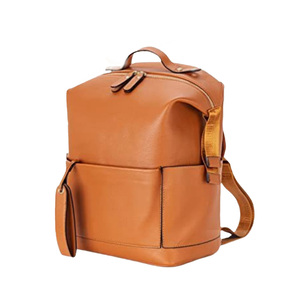 Bolsa de pañales de cuero con diseño personalizado, bolsa de pañales grande para bebé, mochila de cuero genuino, fabricante de bolsas de pañales de cuero. - Product Image 5