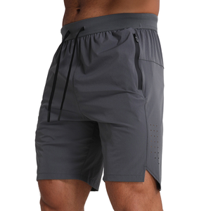 Pantalones Cortos Deportivos para Hombre, de Secado Rápido, Ecológicos, Cintura Media, con Cordón Ajustable, Color Sólido Personalizado, Casuales, para Entrenamiento y Running - Product Image 4