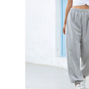 กางเกงวอร์มทรงหลวมอินเทรนด์สำหรับผู้หญิง กางเกงลำลองทรงโอเวอร์ไซส์ กางเกงจ็อกเกอร์ลำลอง สวมใส่สบาย ทรงหลวมพอดีตัว กางเกงสตรีทแวร์เนื้อนุ่ม - Product Image 2