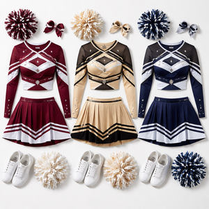 Uniformes de cheerleading par sublimation, directement de l'usine, pour la vente en gros - Options OEM personnalisées disponibles - Product Image 5