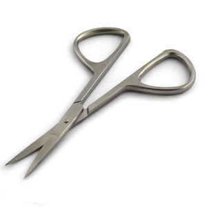 Precision Half Grey Coated Nail Manicure Scissors Stainless Steel Blade Straight Design Right Handed Perfect Manicure Scissors - Product Image 2