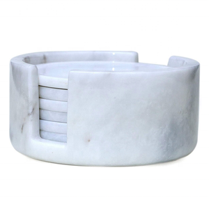 Nueva llegada de piedra de mármol de alta calidad Nuevo diseño Posavasos de tamaño personalizado a bajo precio - Product Image 5