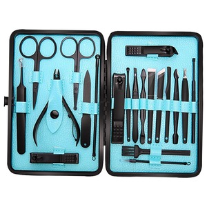Kit de manucure en acier inoxydable 10 en 1 avec étui, ensemble de manucure portable de style classique pour adultes - Product Image 3