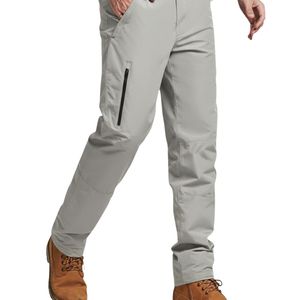 Pantalones de Senderismo Impermeables Gris Claro, Pantalones Técnicos para Exteriores, Pantalones Cargo Tácticos Elásticos para Hombre con Múltiples Bolsillos - Product Image 2