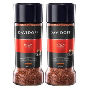 Café Davidoff Rich Aroma 100g en pot, saveur intense avec un arôme élégant et équilibré, disponible dans le monde entier - Product Image 1