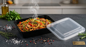 Contenedores de comida para llevar de plástico PP premium, suministro de fábrica, calidad alimentaria, desechables, diseño personalizado para empaque y entrega. - Product Image 6