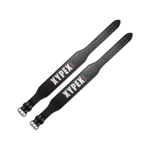 Customize Embroidered Logo Cowhide Soft Weightlifting <b>Belt</b> Professional High Quality Adjustable Rigid Genuine Full Grain Leather - Product Image 3