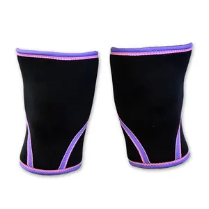 Бандаж на колено фиолетового цвета для спортзала при артрите