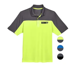 Potongan harga pemasok baru kaus POLO kustom kemeja penjaga seragam keamanan desain untuk uniseks