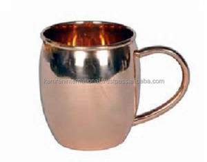 Taza Moscow Mule de Cobre Liso, Libre de BPA, Diseño Vintage, 16 oz, Ecológica - Product Image 3