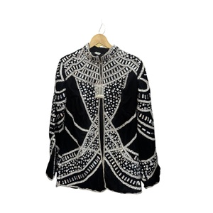 2026 Luxury Fancy Color Blocking Designer Embroidered <b>Shawl</b> Rhinestone 100% Cotton Mesh Net <b>Women</b> Breathable Outdoor Wear - Product Image 1