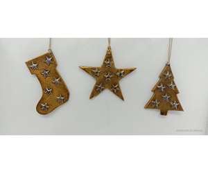 Ornement de Noël moderne en métal de qualité supérieure, incassable, décoration de fête à prix avantageux - Product Image 6