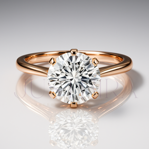 925 <b>Silver</b> <b>Ring</b> For Wome Most Selling Round Cut Diamond <b>Ring</b> 6 Prong Setting for Everyday Wear Office Use Wedding <b>Ring</b> For Her - Product Image 2
