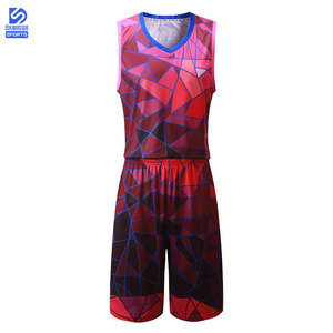 New Design Sublimation Basketball Uniform Men V Neck Pakistan Made Lightweight Quick Dry Breathable 100% Polyester Sleeveless - Product Image 1