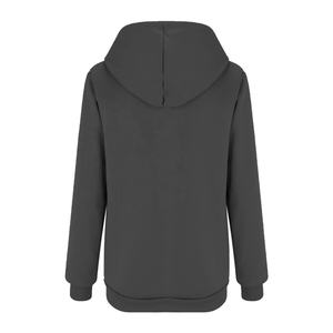 Sudadera con capucha de forro polar Sherpa para mujer, diseño OEM personalizado, estilo otoñal para adolescentes, suéter afelpado de alta calidad con media cremallera, chaqueta de forro polar Sherpa - Product Image 3