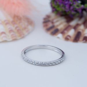 High Quality Moissanite Wedding <b>Sets</b> S925 Jewelry Half Eternity Moissanite <b>Ring</b> Diamond Gemstone <b>Rings</b> Women Birthday Gift - Product Image 1