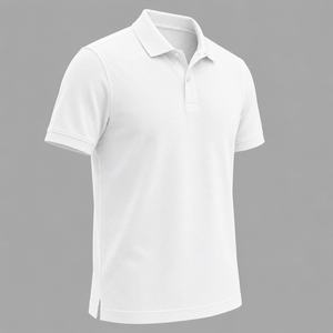 เสื้อเชิ้ตผู้ชายมีกระเป๋าปักลาย ผ้าฝ้ายถัก 100% ระบายอากาศได้ดี ทรงเข้ารูป สวมใส่สบาย เหมาะสำหรับใส่ทำงานและเล่นกอล์ฟ แขนสั้น - Product Image 3