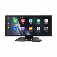 Navigation automobile portable de 11,26 pouces avec CarPlay sans fil, Android Auto, écran IPS 1920x720, Bluetooth 5.0, émetteur FM