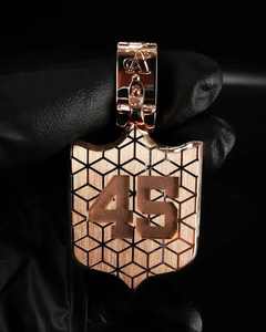 Pendentif Football Iced Out, Pendentif Bouclier de Championnat, Bijoux Hip Hop, Pendentif Diamant Moissanite, Pendentif en Argent Sterling 925 - Product Image 4