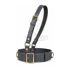Ceinture Sam Browne en cuir personnalisée avec boucle classique et ajustement réglable pour tenues formelles et événements spéciaux - Product Image 4