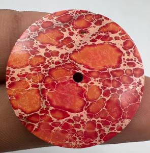 Esfera de Reloj A K Gems de Jaspe Sedimentario del Mar Rojo, 28.50mm, Pulida por un Lado, Modelo ETH-10166, Hecha en Rajasthan - Product Image 5