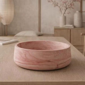 ชามอาหารสัตว์เลี้ยงทรงกลมลายหินอ่อน VaryWell ขนาด 400 มล. 850 มล. 1800 มล. ทำจากเรซิ่น PET คุณภาพสูง พร้อมโลโก้สีตามสั่งโดย UO - Product Image 1