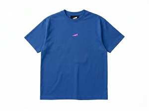 T-shirt à manches courtes noir pour homme avec logo rose imprimé sur le devant, coupe classique, jersey décontracté en coton, col rond - Product Image 4