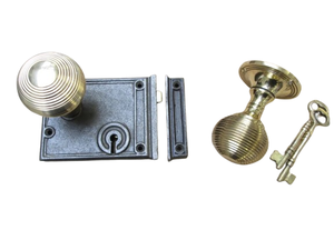 Manija de Puerta Interior de Latón Macizo de Primera Calidad, Diseño de Panal, Acabado Elegante, 54 mm de Diámetro, Estilo Moderno, Tacto Derecho, para Apartamento - Product Image 6
