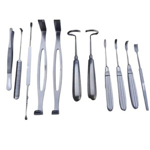 Ensemble de 11 instruments de chirurgie plastique Daniel Gubisch Rib Harvest, en acier inoxydable, certifiés CE, réutilisables, classe I - Product Image 1