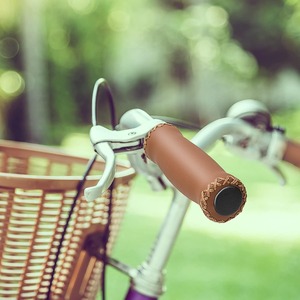 Puños para Manillar de Bicicleta, Cosidos a Mano, de Cuero Vinílico, Antideslizantes e Impermeables, para Bicicletas Infantiles, BMX y Bicicletas de Repuesto - Product Image 6