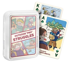 ROYAL Outdoor Pro Struggles Souvenir 0.27mm PVC Waterproof Playing Cards Glossy Finish <b>Plastic</b> Box Unique Coating 54 Cards - Product Image 1