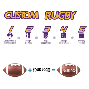 Wholesale Custom Logo Rubber American Football High Grip Outdoor Practice <b>Ball</b> Custom OEM Heavy Duty Rubber American Football - Product Image 5