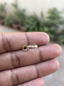 Colgante de Plata de Ley Hecho a Mano con Cristal Natural Rosa, Cabujón Tallado en Forma de Corazones, Gema Religiosa para Fiesta - Product Image 3