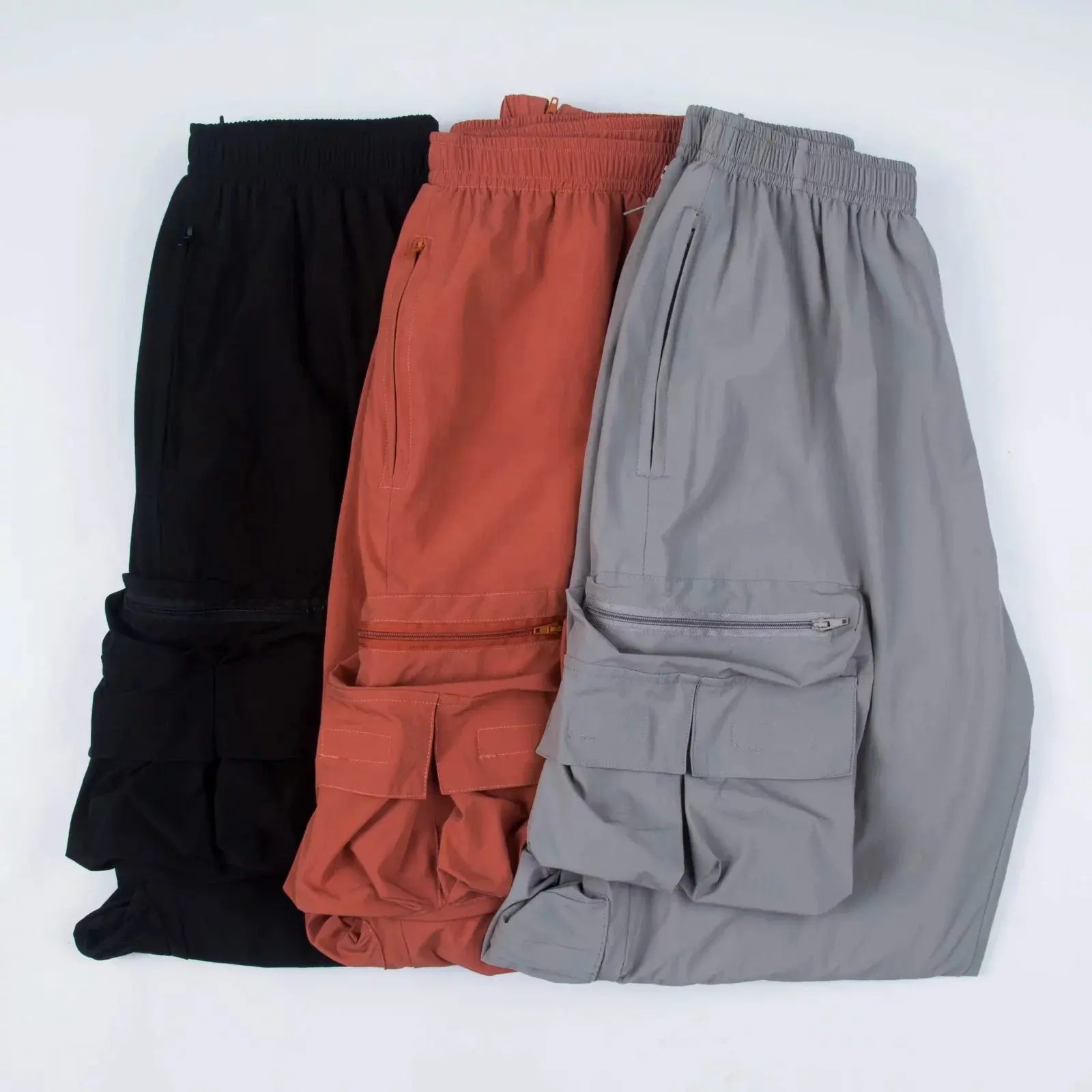 Pantalones deportivos holgados de cintura elástica para mujer, pantalón de chándal de Color sólido, largo hasta el tobillo, negro y gris